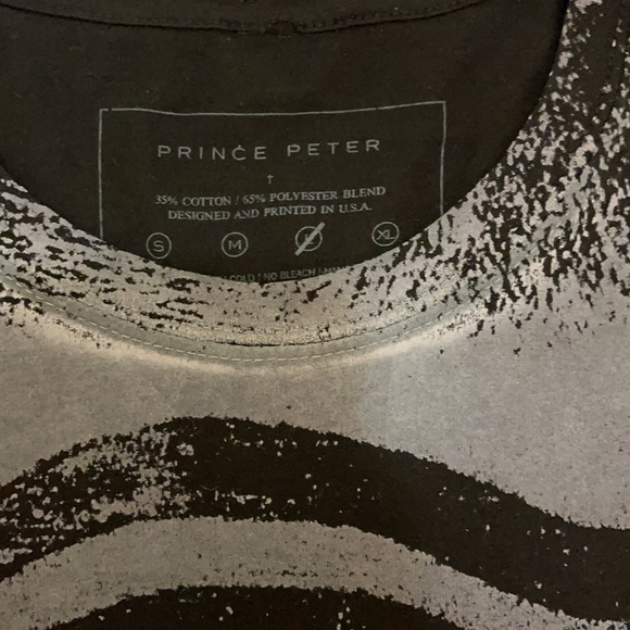 NWOT Prince Peter Tribal Face Black Graphic Tee - Picture 3 of 4